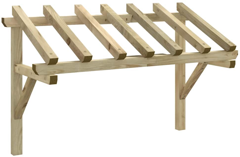 vidaXL Pérgola de puerta de madera maciza de pino 200x100x160 cm vidaXL Pérgola de puerta de madera maciza de pino 200x100x160 cm