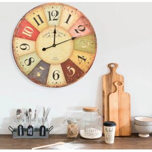 vidaXL Reloj de pared vintage colorido 60 cm