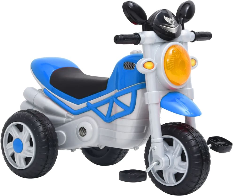 vidaXL Triciclo para niños azul