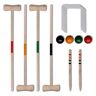 vidaXL Juego de croquet de madera para 4 jugadores