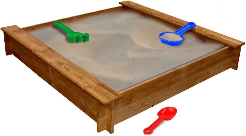 vidaXL Arenero de jardín para niños cuadrado de madera vidaXL Arenero de jardín para niños cuadrado de madera
