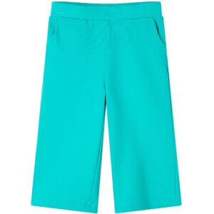 vidaXL Pantalón infantil con perneras anchas verde menta 104