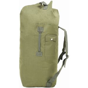 vidaXL Bolso de lona estilo militar 85 L verde oliva