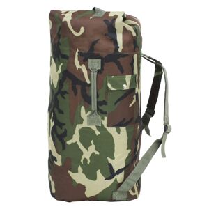 vidaXL Bolso de lona estilo militar 85 L camuflaje