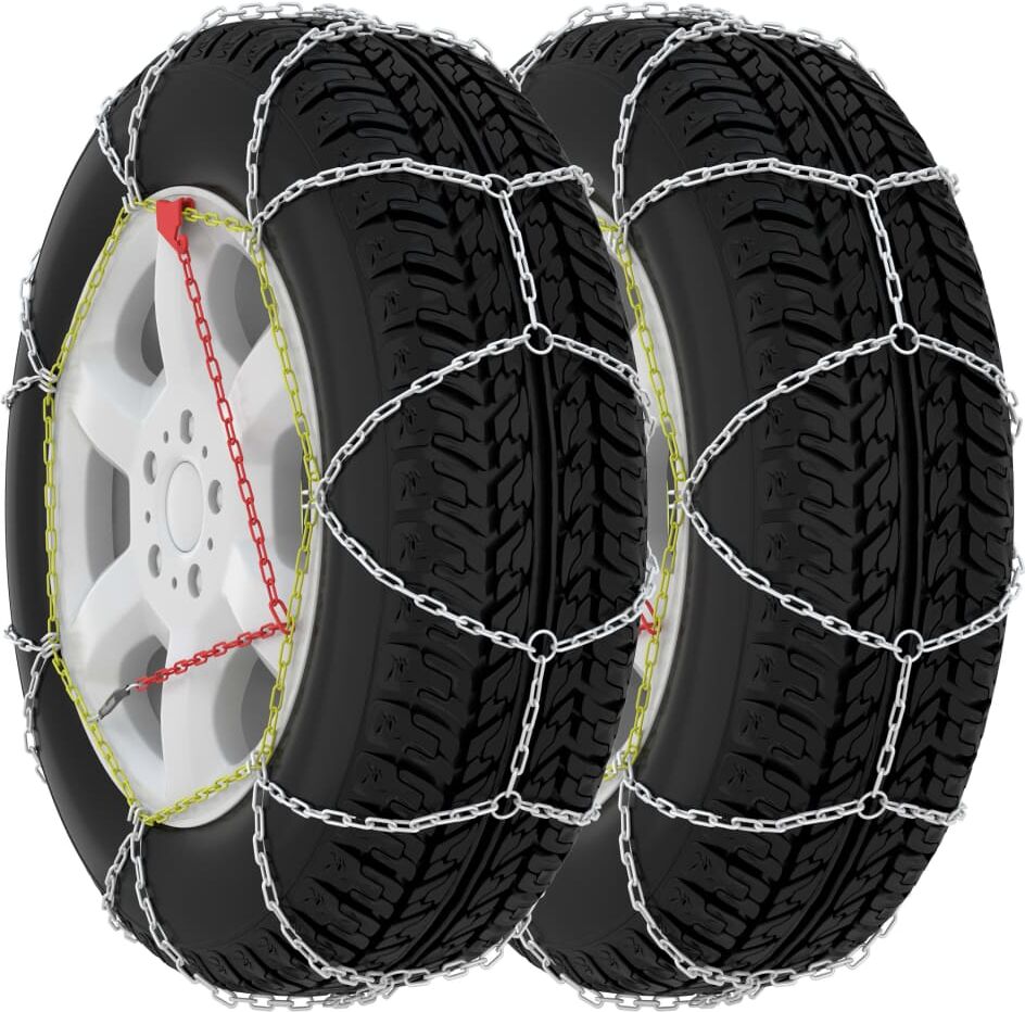 vidaXL Cadenas de nieve para SUV 4x4 2 unidades 16 mm tamaño 410