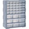 vidaXL Organizador multicajones con 39 cajones 38x16x47 cm