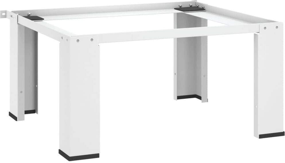 vidaXL Soporte pedestal para lavadora blanco