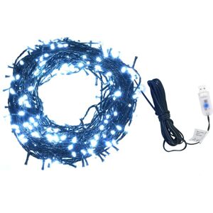 vidaXL Tira de luces 400 LED interior exterior blanco frío 40 m