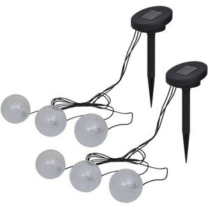 vidaXL Lámparas flotantes LED para estanque y piscina 6 unidades