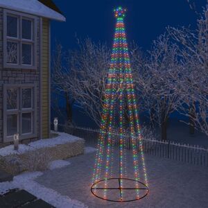 vidaXL Árbol de Navidad cónico 752 LEDs de colores 160x500 cm