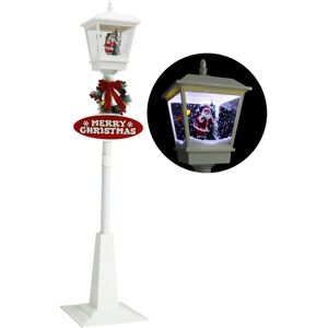 vidaXL Farola de Navidad con Papá Noel y LED 180 cm