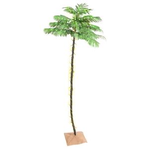 vidaXL Palmera artificial con 252 LED blanco cálido 400 cm