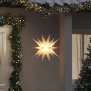 vidaXL Lámpara de Navidad con LED plegable blanca 57 cm