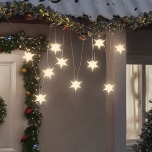 vidaXL Lámpara de Navidad 10 LEDs blanco 10 cm