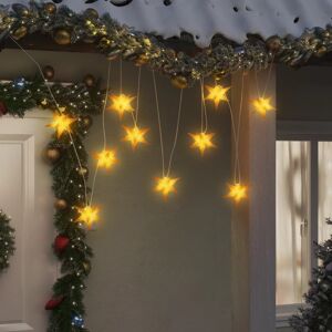 vidaXL Lámpara de Navidad 10 LEDs amarillo 10 cm