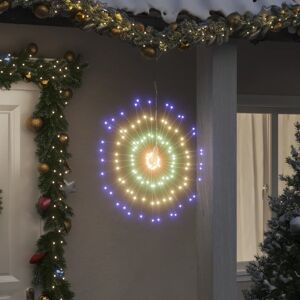 vidaXL Luces de Navidad de estrellas 140 LED de colores 17 cm