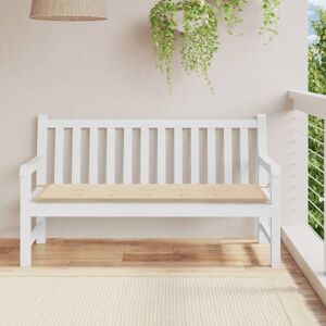 vidaXL Cojín de banco de jardín tela Oxford beige 150x50x3 cm