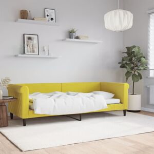 vidaXL Sofá cama terciopelo amarillo 80x200 cm