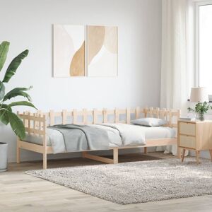 vidaXL Sofá cama de madera maciza de pino 80x200 cm