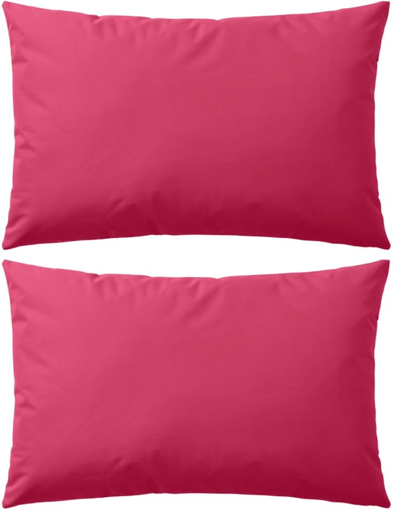 vidaXL Cojines para exteriores 60x40 cm rosa 2 unidades