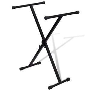 vidaXL Ajustable Soporte Solo De Teclado Musical Marco-X