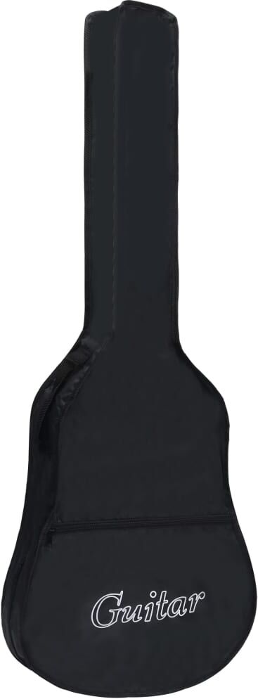 vidaXL Funda para guitarra clásica 4/4 tela negro 100x37 cm