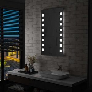 vidaXL Espejo de pared de baño con LED 60x100 cm