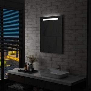 vidaXL Espejo de pared de baño con LED 60x80 cm