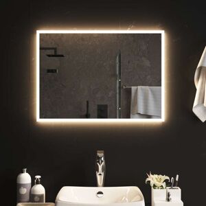 vidaXL Espejo de baño con LED 70x50 cm