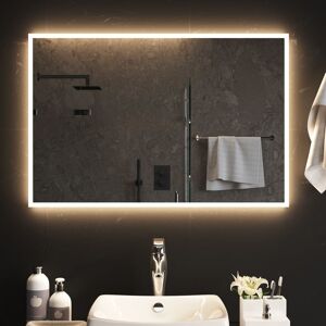 vidaXL Espejo de baño con LED 90x60 cm