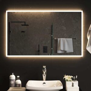 vidaXL Espejo de baño con LED 100x60 cm