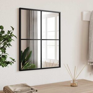 vidaXL Espejo de pared rectangular de hierro negro 40x50 cm