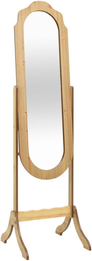 vidaXL Espejo de pie madera contrachapada 45,5x47,5x160 cm