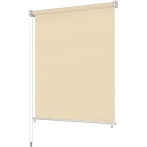 vidaXL Persiana enrollable de exterior 160x230 cm crema