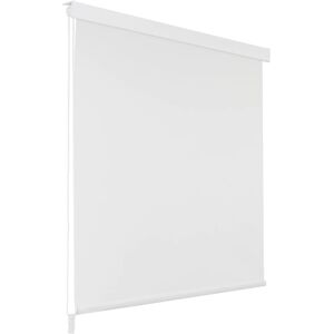 vidaXL Persiana enrollable de ducha blanco 100x240 cm