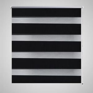vidaXL Persiana Cebra 120 x 230 cm Negro