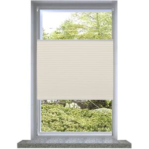 vidaXL Plisé Para Ventana Persiana 70X125cm Crema