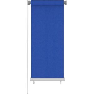 vidaXL Persiana enrollable de jardín HDPE azul 60x140 cm