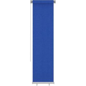 vidaXL Persiana enrollable de jardín HDPE azul 60x230 cm