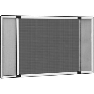 vidaXL Mosquitera extensible para ventanas blanco (75-143)x50 cm