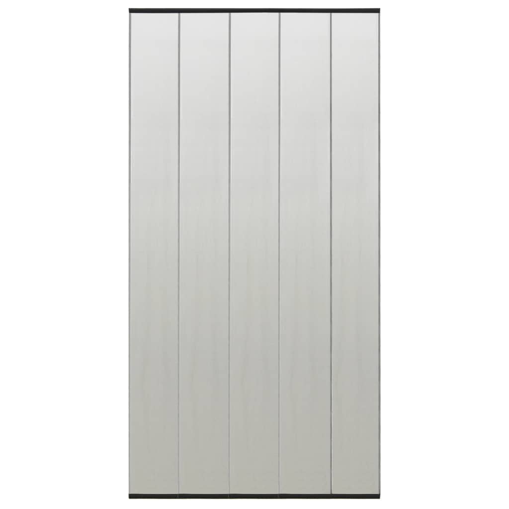 vidaXL Mosquitera de puerta cortina malla poliéster negro 100x220 cm