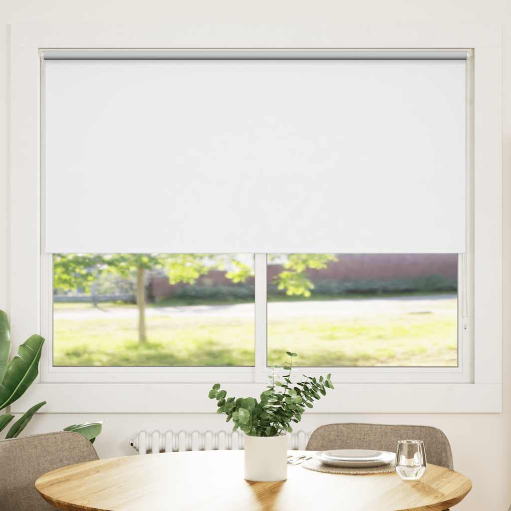 vidaXL Persiana estor opaco enrollable blanco 140x175 cm vidaXL Persiana estor opaco enrollable blanco 140x175 cm