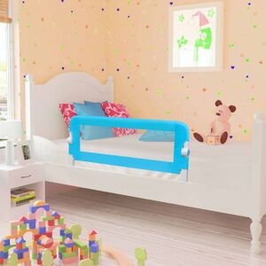 vidaXL Barandilla de seguridad cama de niño 102x42 cm azul