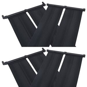 vidaXL Panel calentador solar para piscinas 4 unidades 80x310 cm