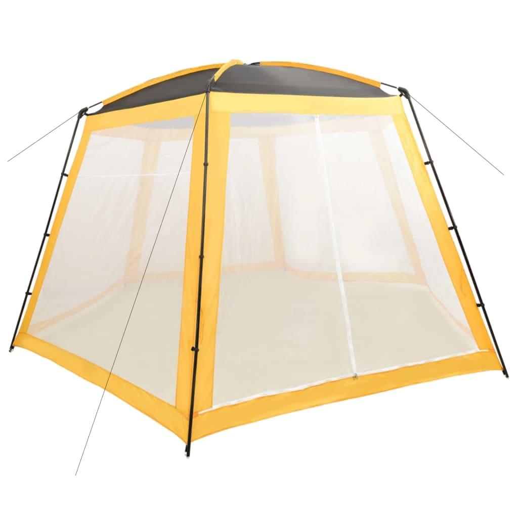 vidaXL Carpa para piscina de tela amarilla 500x433x250 cm