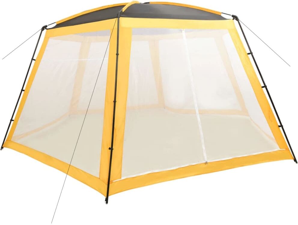 vidaXL Carpa para piscina de tela amarilla 660x580x250 cm