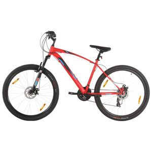 vidaXL Bicicleta montaña 21 velocidades 29 pulgadas rueda 48 cm rojo