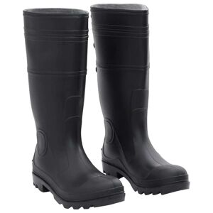 vidaXL Botas de agua negro número 41 PVC