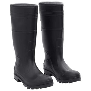 vidaXL Botas de agua negro número 42 PVC