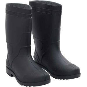 vidaXL Botas de agua negro número 42 PVC